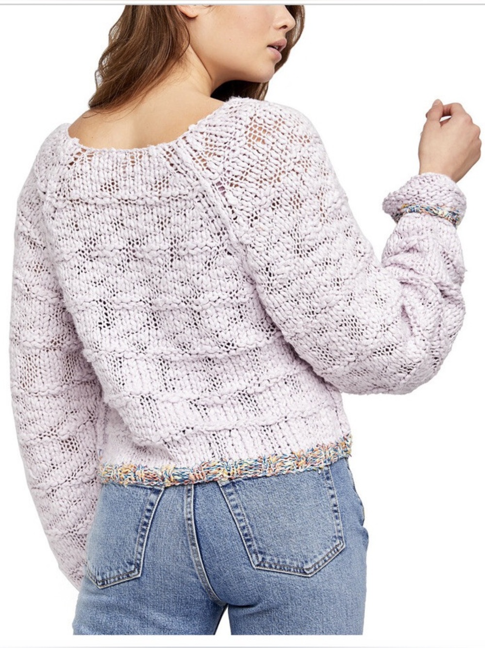 Free People West Palm Cropped Sweater, Small - Picture 2 of 11